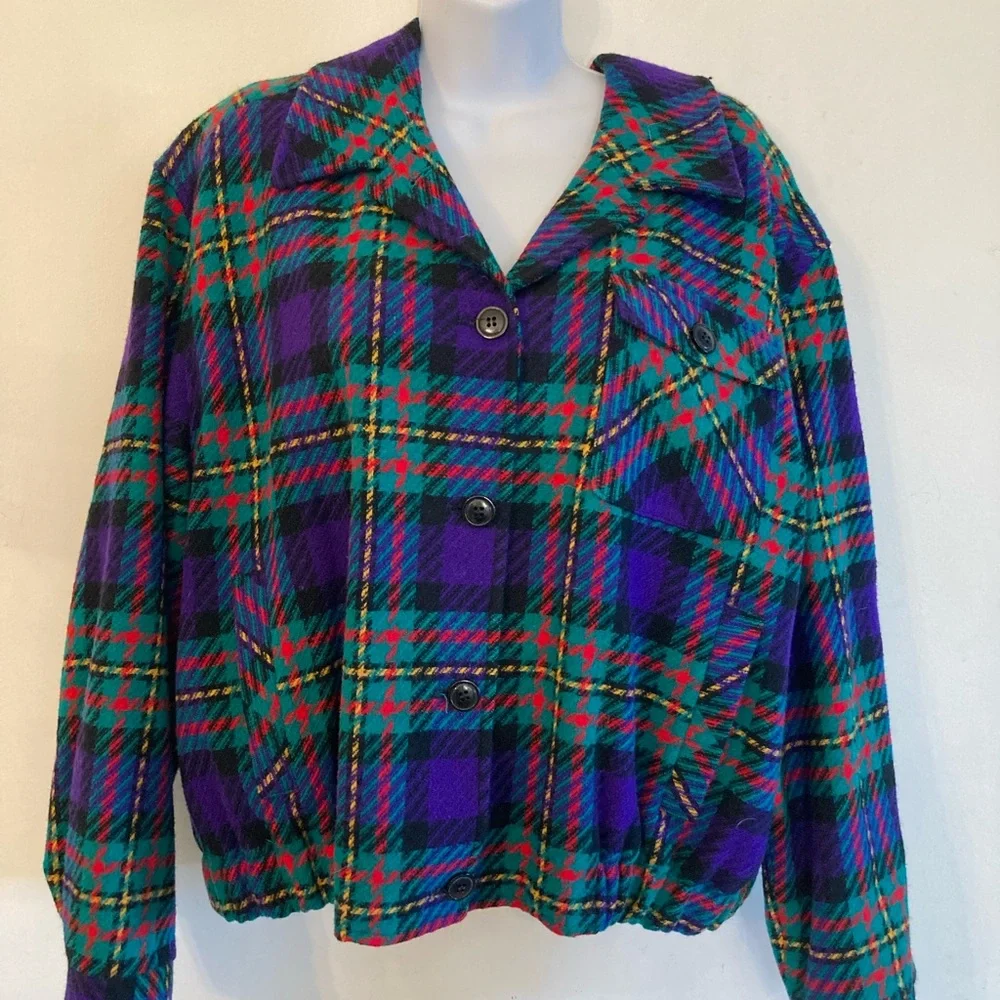 Vintage Pendleton knockabout 100 percent virgin wool plaid jacket - Picture 1 of 8